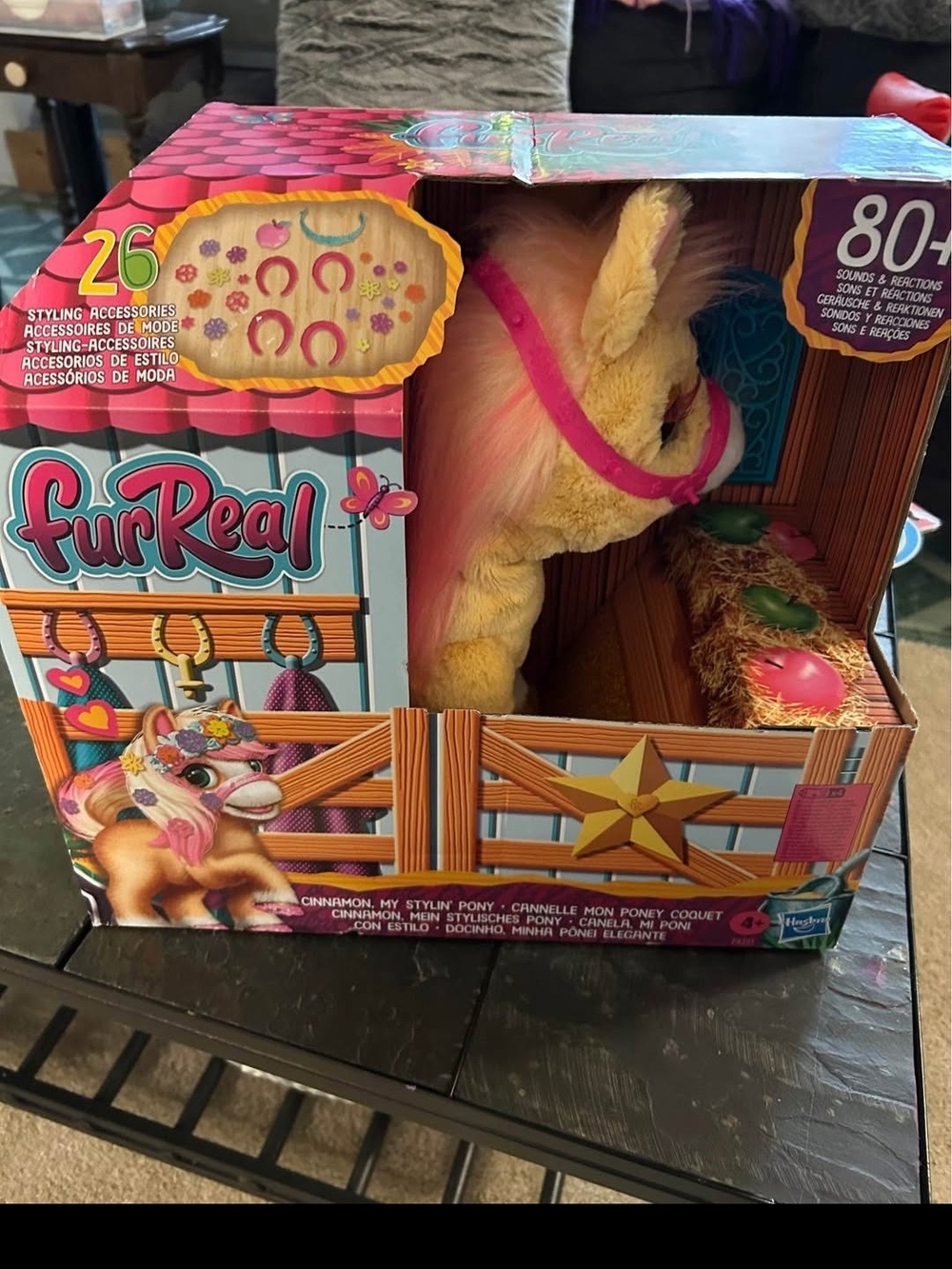FurReal Cinnamon Stylin' Pony Plush Toy - Pink & Cream